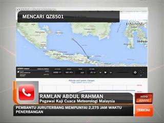 Mencari QZ8501: Reaksi Pegawai Kaji Cuaca Meteorologi Malaysia
