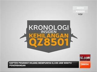 Kronologi insiden kehilangan pesawat QZ8501