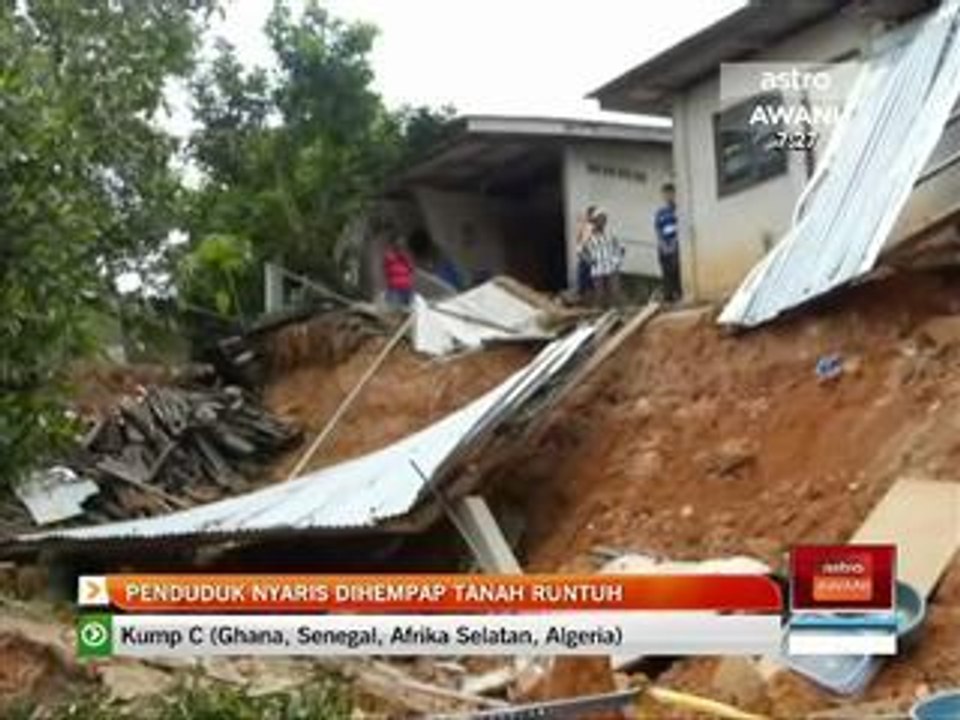 Penduduk nyaris dihempap tanah runtuh
