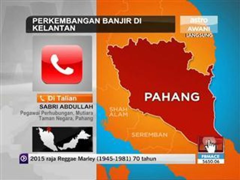 Perkembangan misi bantuan mangsa banjir di Taman Negara