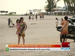 29.4 juta pelancong asing bagi tahun depan