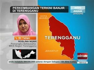 Perkembangan banjir di Terengganu (Khamis, 25 Dis, 2:00 petang)