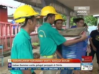 Sukarelawan kerjasama bantu mangsa banjir