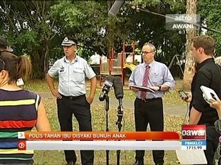 Polis Australia tahan ibu disyaki bunuh anak