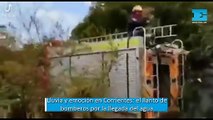 El llanto de los bomberos en Corrientes por la llegada del agua