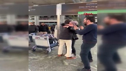İSTANBUL-SURİYELİ KARDEŞLER 6 YIL SONRA İSTANBUL HAVALİMANI'DA BULUŞTU