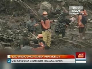 Joko Widodo lawat mangsa tanah runtuh