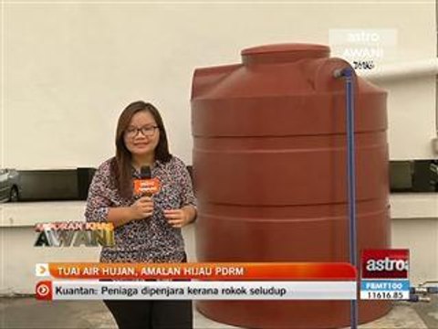 Tuai air hujan, amalan hijau PDRM