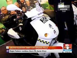 Skuter elektrik jimat kos operasi polis