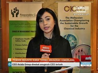 Pemain industri kimia terima anugerah cemerlang