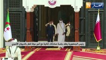رئيس الجمهورية يعقد جلسة محادثات ثنائية مع أمير دولة قطر بالديوان الأميري