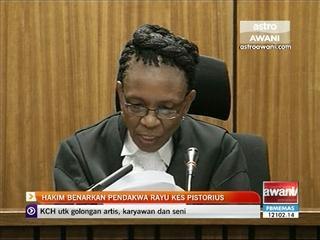 Hakim benarkan pendakwa rayu kes Pistorius