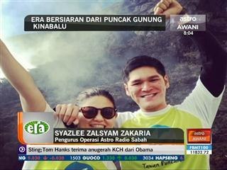 Era bersiaran dari puncak Gunung Kinabalu