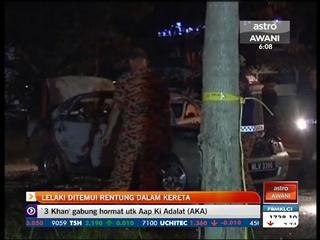 Lelaki ditemui rentung dalam kereta