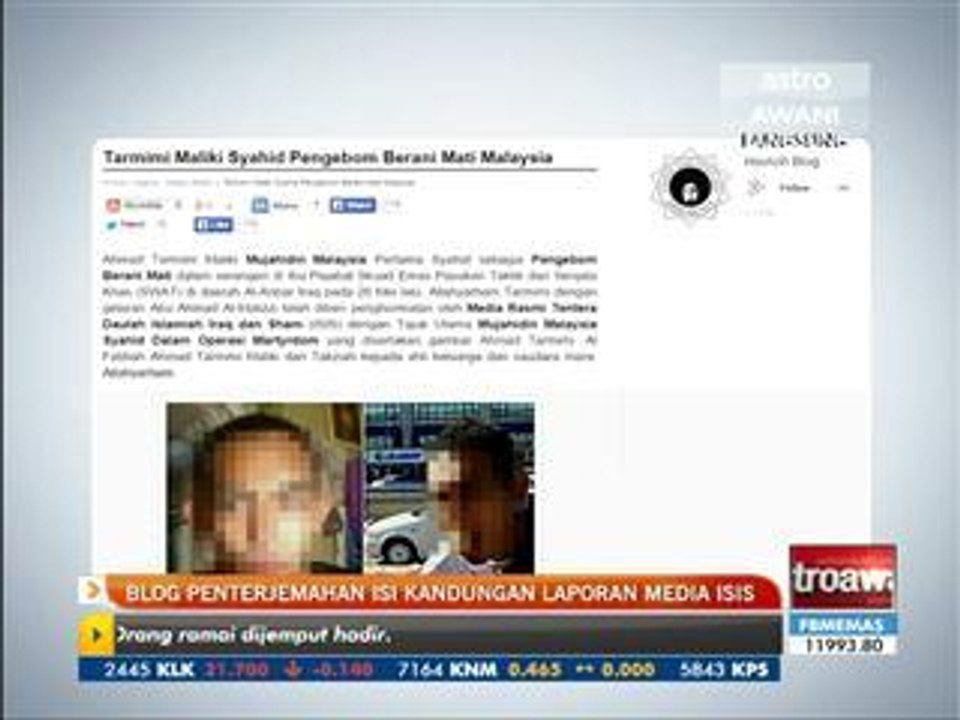 Blog penterjemahan isi kandungan laporan media ISIS