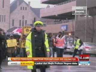 Protes Ferguson tamatkan perhimpunan 209 kilometer