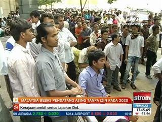 Malaysia bebas pendatang asing tanpa izin pada 2020