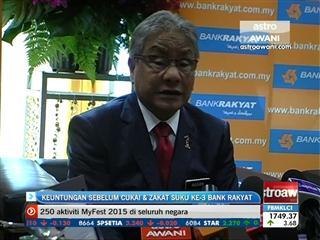 Keuntungan sebelum cukai & zakat suku ke-3 Bank Rakyat