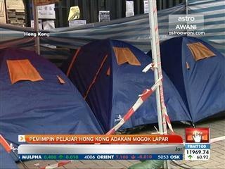 Pemimpin pelajar Hong Kong adakan mogok lapar