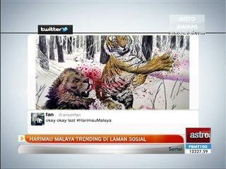 Harimau Malaya trending di laman sosial