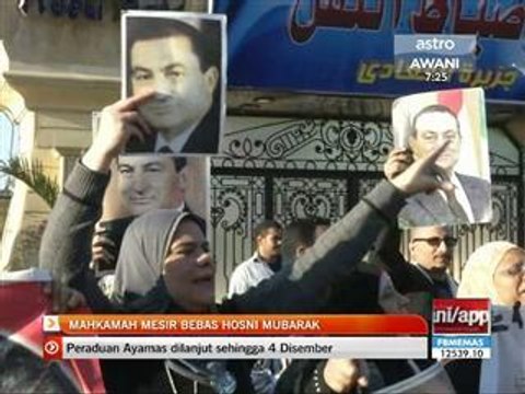Mahkamah Mesir bebas Hosni Mubarak