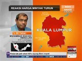Reaksi harga minyak turun