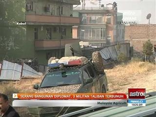Serang bangunan diplomat, 3 militan taliban terbunuh