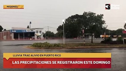 Las precipitaciones se registraron este Domingo