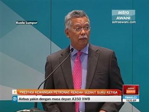 Prestasi kewangan Petronas rendah sedikit suku ketiga