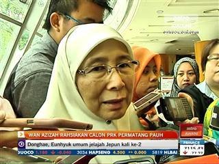 Wan Azizah rahsiakan calon PRK Permatang Pauh