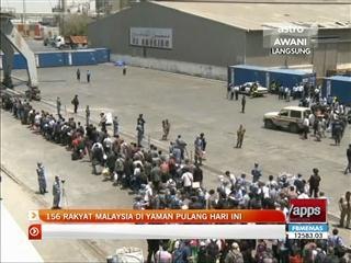 156 rakyat Malaysia di Yaman pulang hari ini