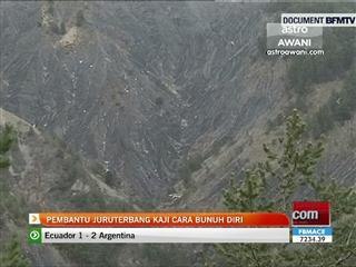 Pembantu juruterbang kaji cara bunuh diri