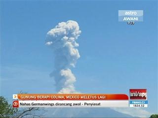 Gunung berapi Colima meletus lagi