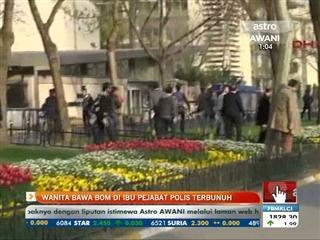 Wanita bawa bom di ibu pejabat polis terbunuh