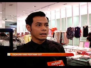 Tinjauan hari pertama pelaksanaan GST