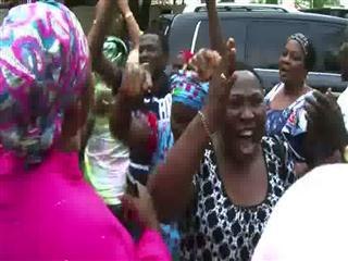 Supporters of Nigeria's opposition celebrates victory claim