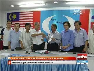 PR Sabah putus hubungan politik PAS Sabah