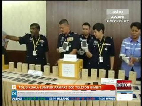 Polis Kuala Lumpur rampas 500 telefon bimbit