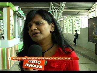 Kadar tambang baharu mendapat pelbagai reaksi