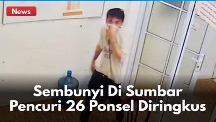 Sembunyi Di Sumbar, Pencuri 26 Ponsel Di Fajar Store Diringkus Batman Jembalang !!