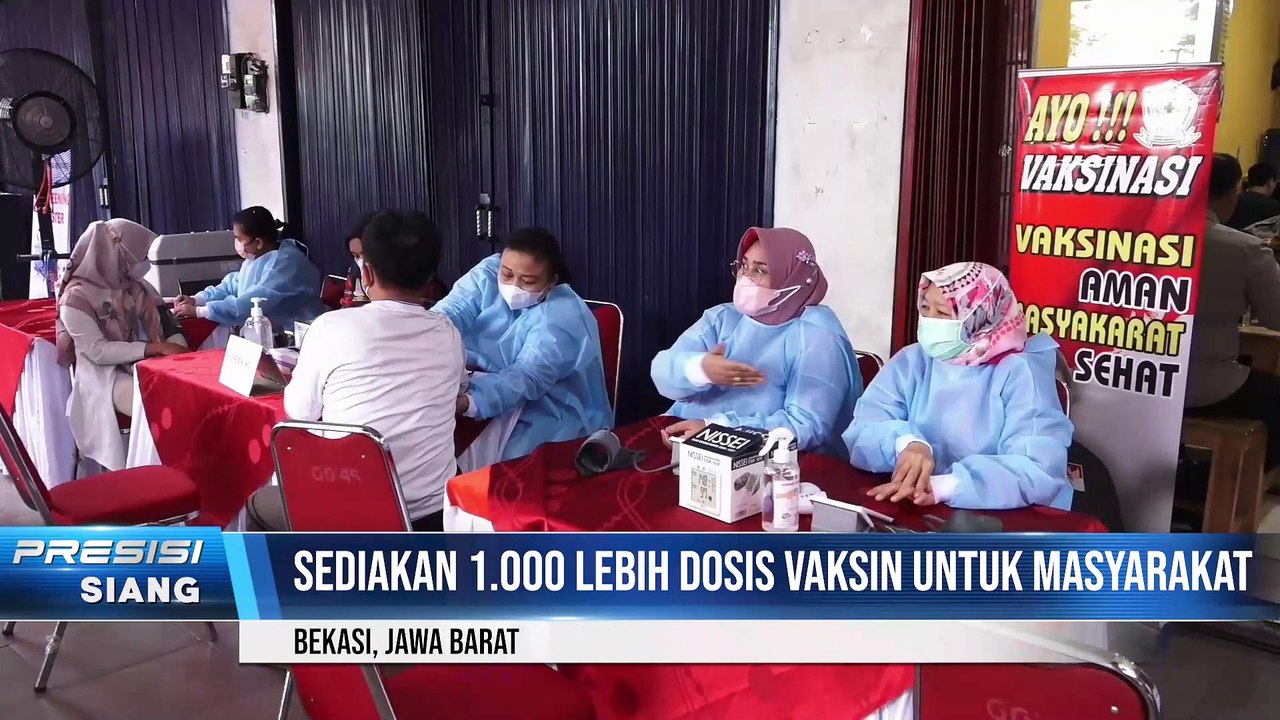 Kapolda Metro Jaya Tinjau Vaksinasi Booster untuk Lansia dan Anak di Pasar Tradisonal Modern Grand Wisata Bekasi