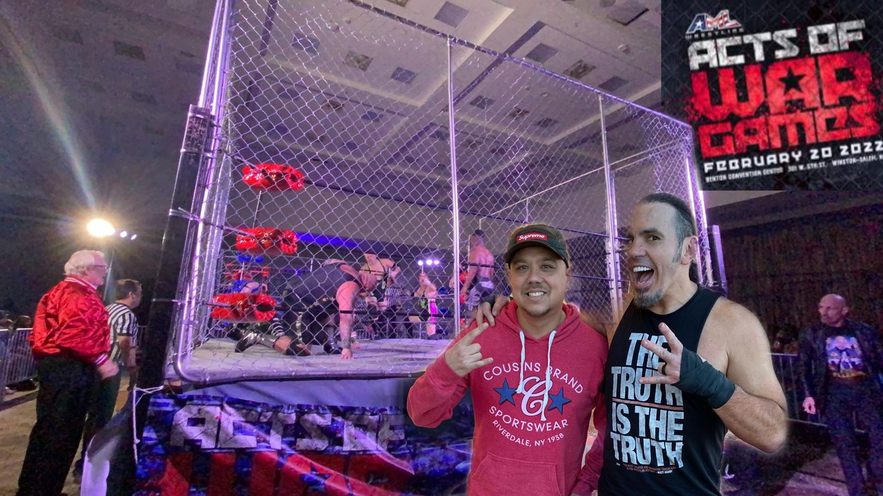 Aml wrestling acts of war games with guest Aew Matt Hardy