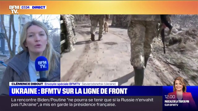 Crise en Ukraine: près de la ligne de front, des immeubles d'habitations endommagés