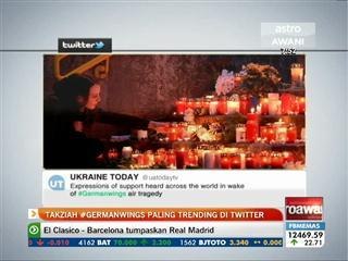 Takziah #Germanwings paling trending di Twitter