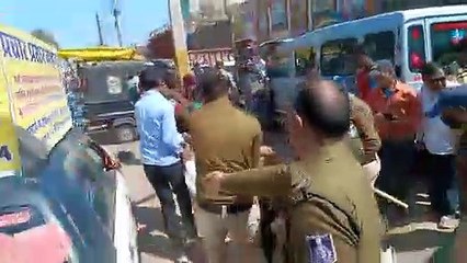 हत्या के आरोपी को पकडऩे आई राजस्थान पुलिस पर पथराव