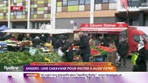 RMC chez vous : Une caravane pour inciter à aller voter à Angers - 21/02
