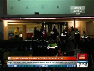 Waris mangsa dibawa ke Pergunungan Alps