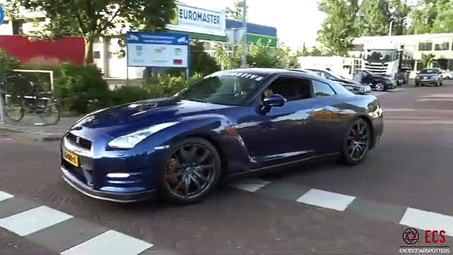 680HP Nissan GT-R R35 - HUGE Flames- Accelerations- Revs - Pops and Bangs -