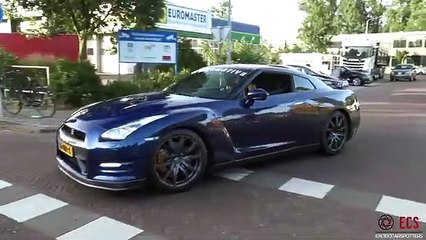 680HP Nissan GT-R R35 - HUGE Flames- Accelerations- Revs - Pops and Bangs -