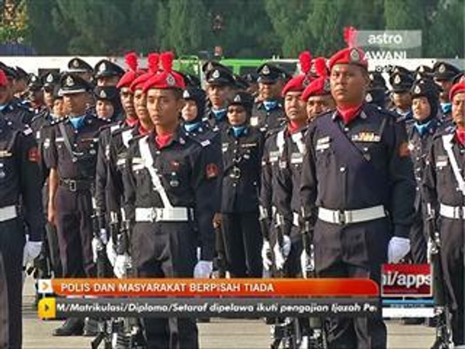 Polis dan masyarakat berpisah tiada